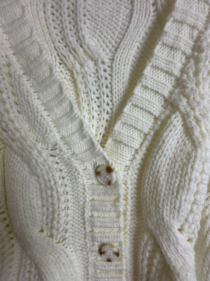 Ivory Cropped Cardigan Sweater - Size 4/6