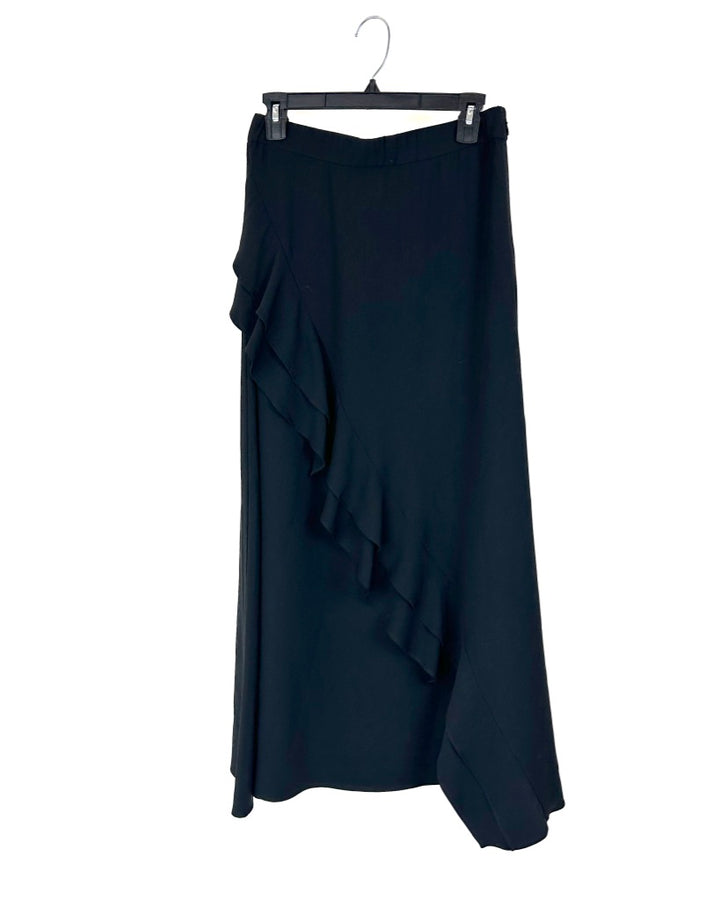 Black Ruffle Skirt - Extra Small