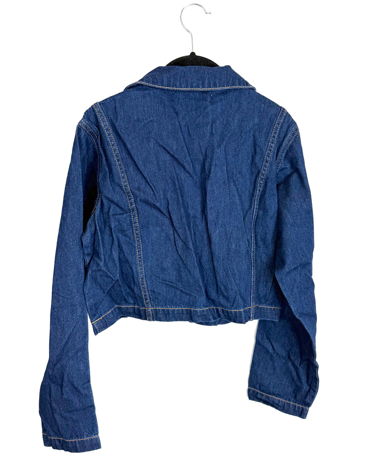 Long Sleeve Denim Top - Size 0/2