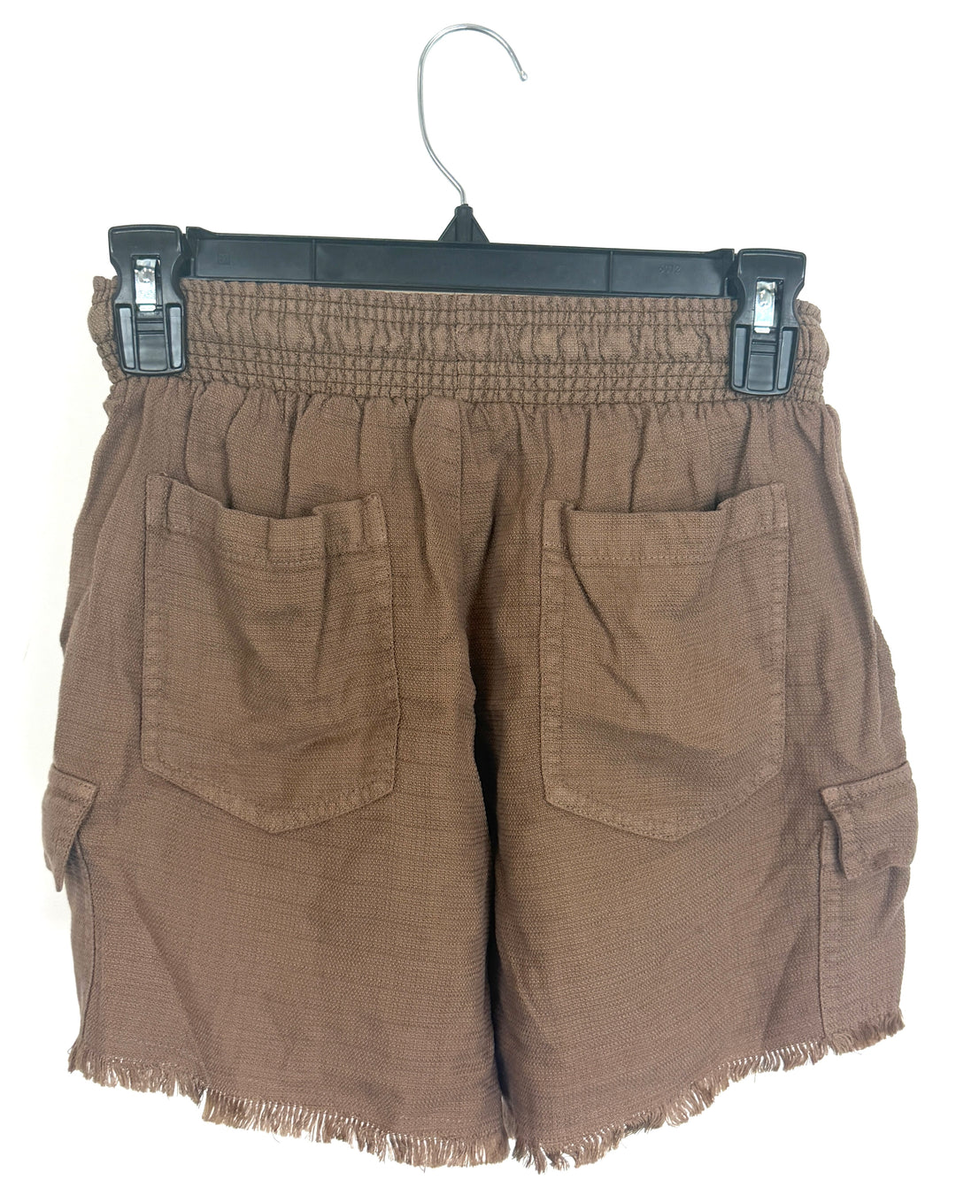 Brown Drawstring Cargo Shorts - Size 0/2