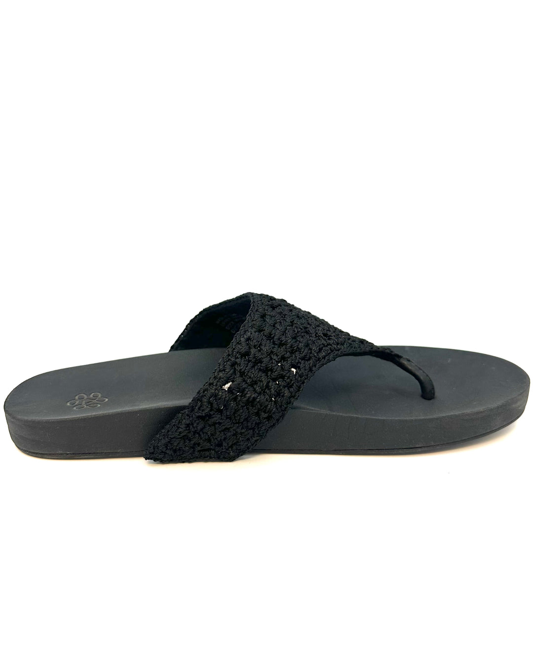 Black Crochet Sandals - Size 9
