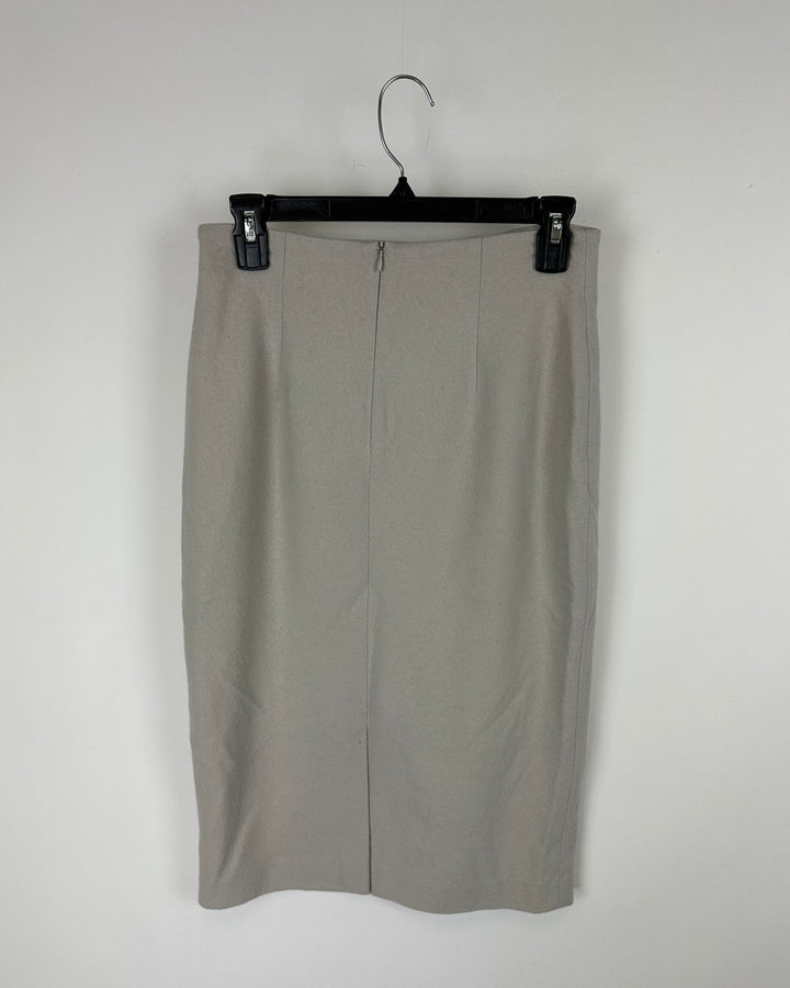 Tan Wool Skirt - Size 4