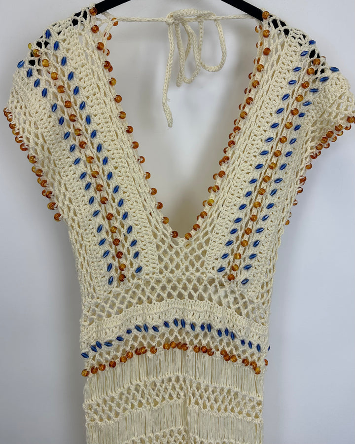 Tularosa Crochet Sheer Dress - Small