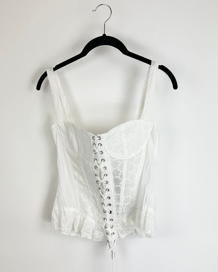 Lioness White Corset Top - Size 6