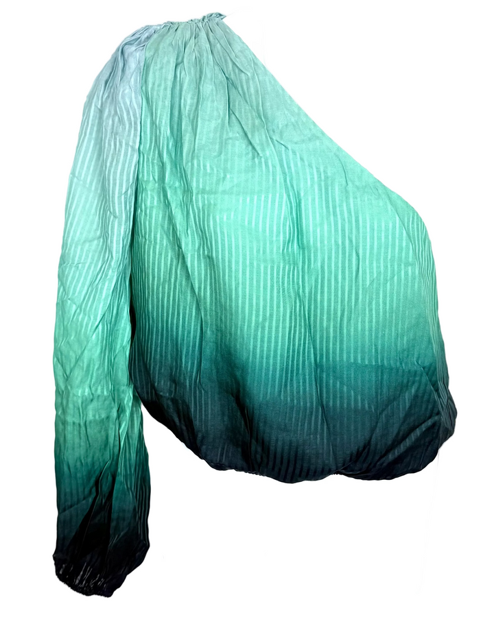Ocean Ombre One-Shoulder Top – Size 0/2