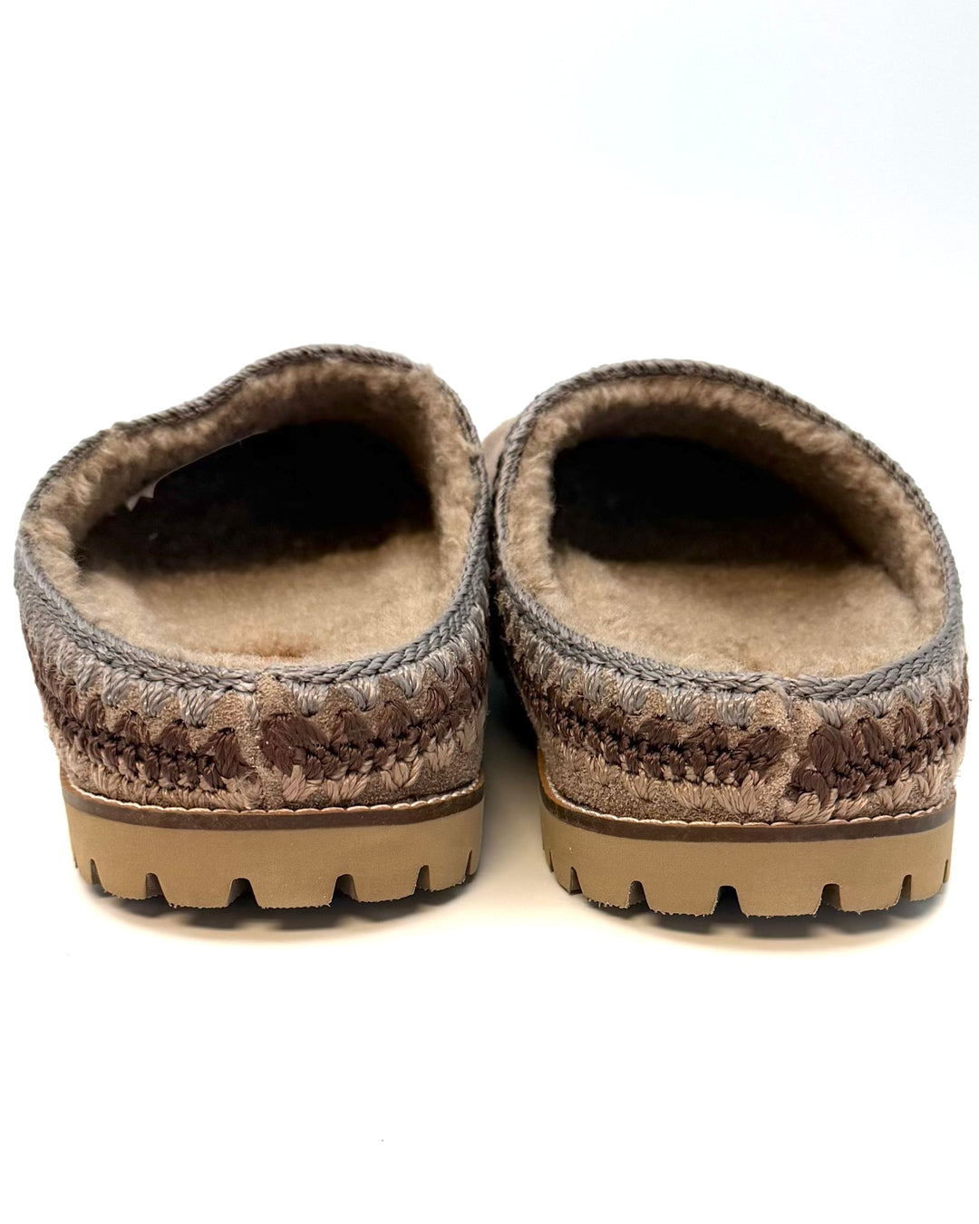 Smokey Taupe Plush Clogs - Size 6, 7, 9 and 11