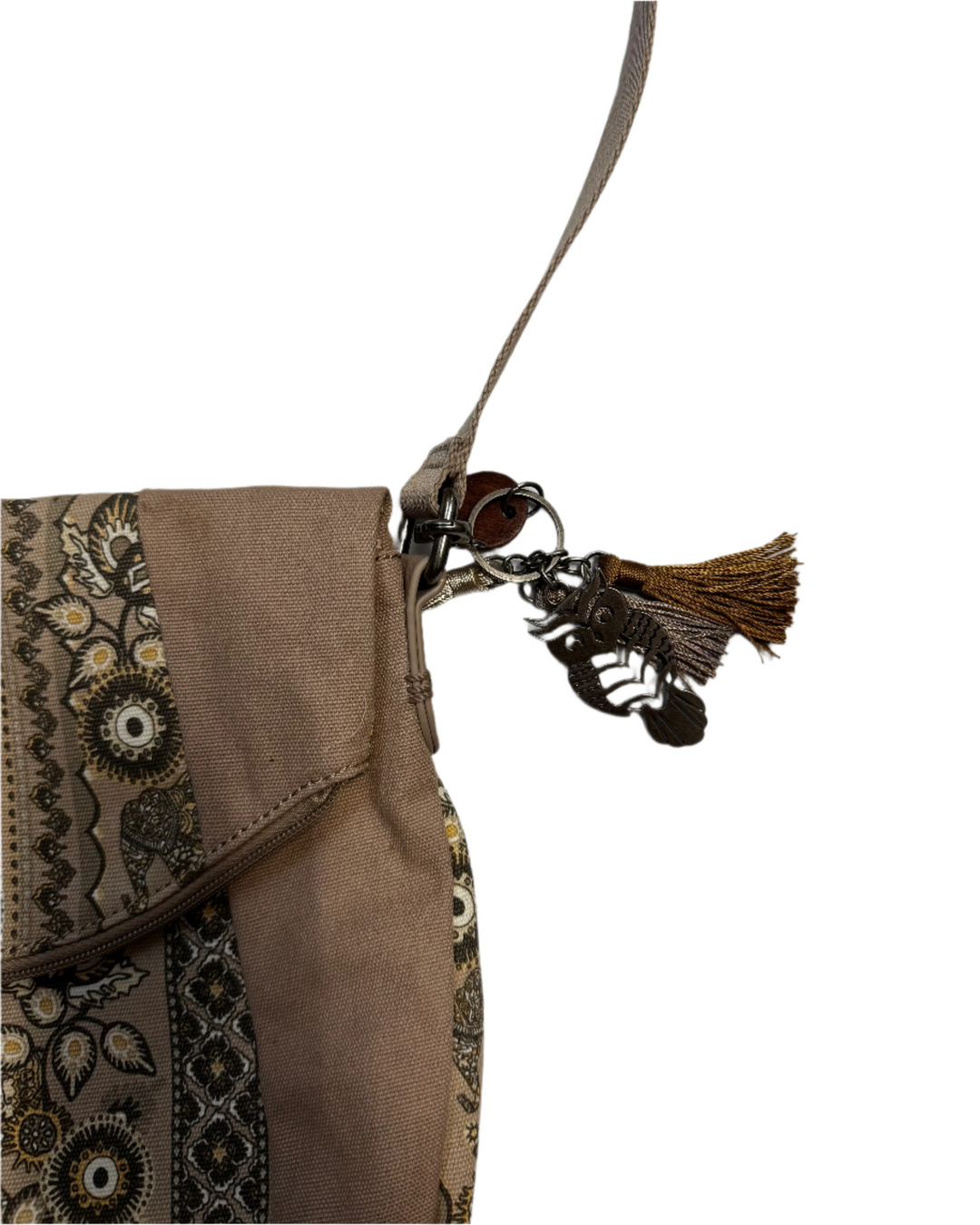 Sand Abstract Print Satchel Bag