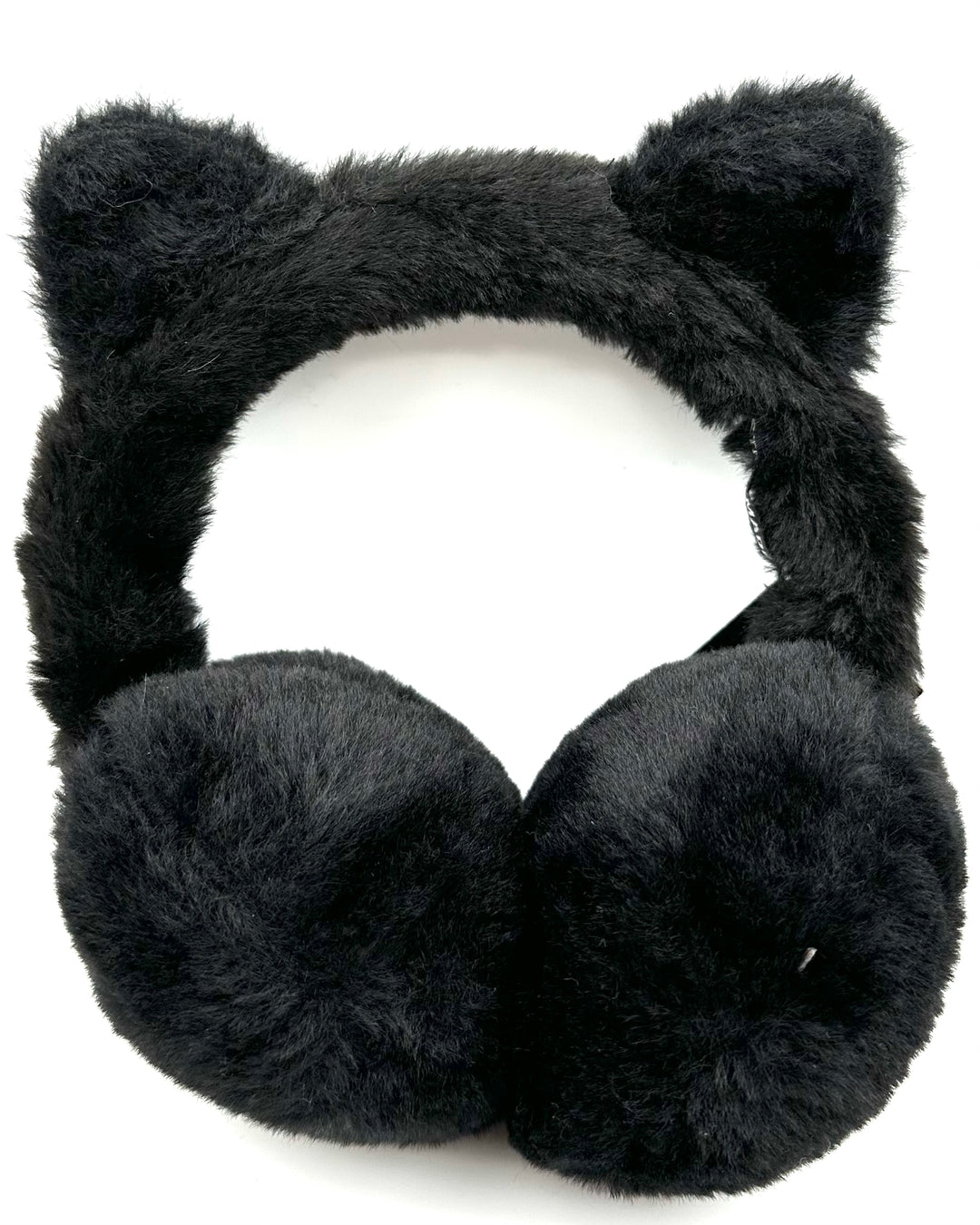 Black Cat Studded Earmuffs - One Size