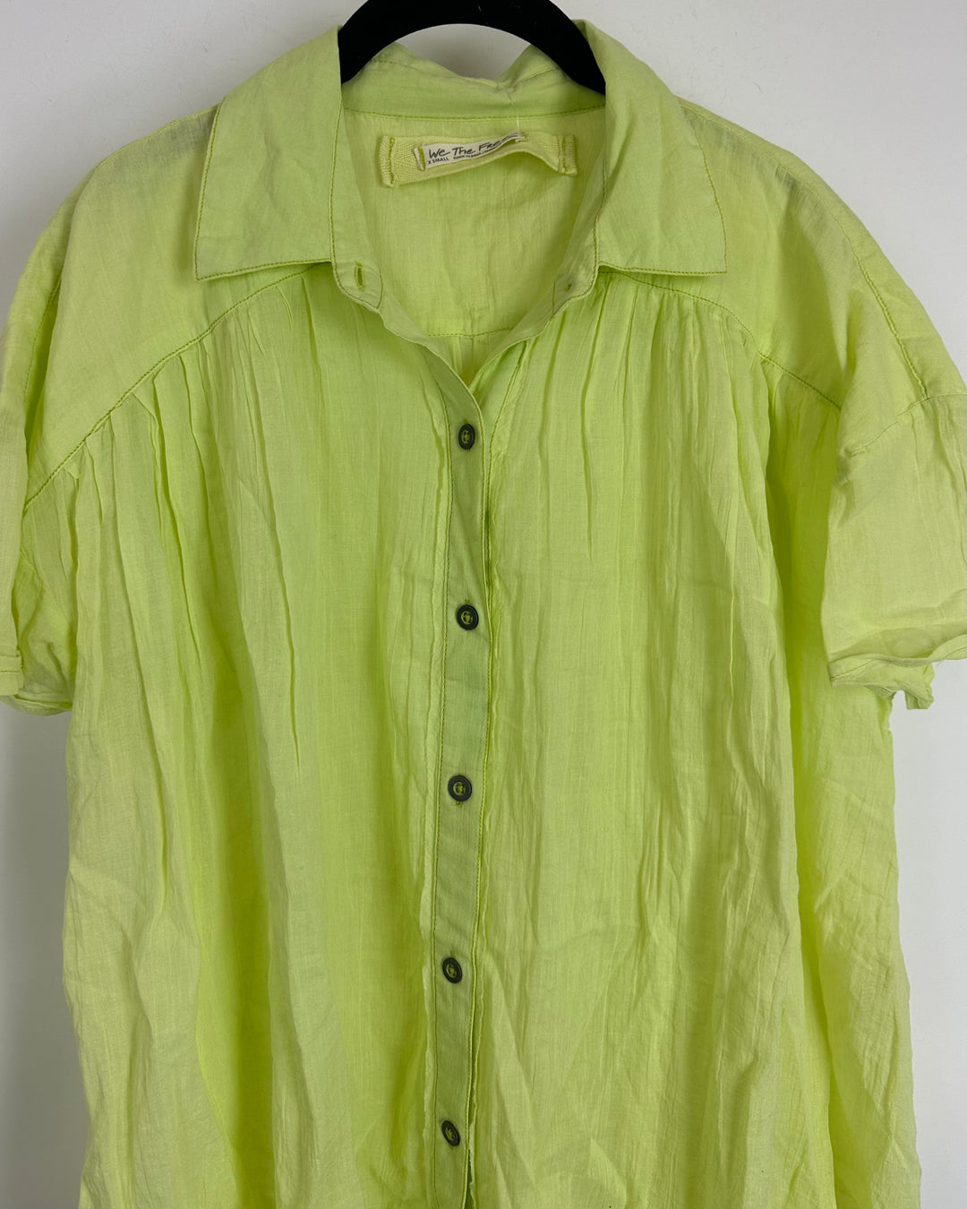 Free People Sheer Green Tunic - Extra Small