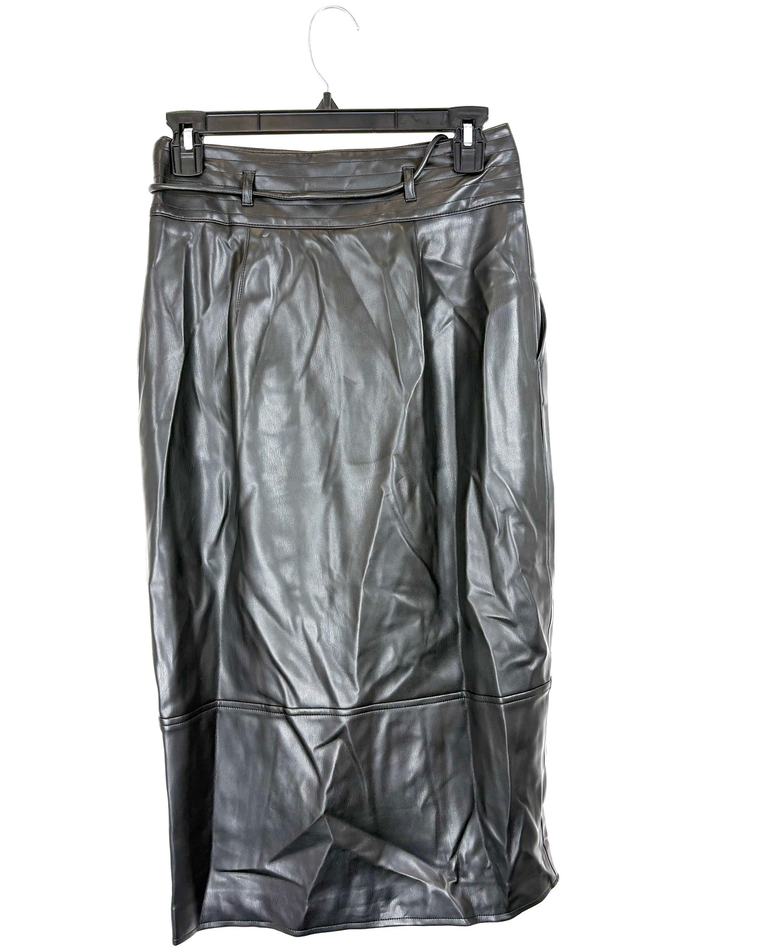 Elie Tahari Black Faux Leather Skirt - Size 4