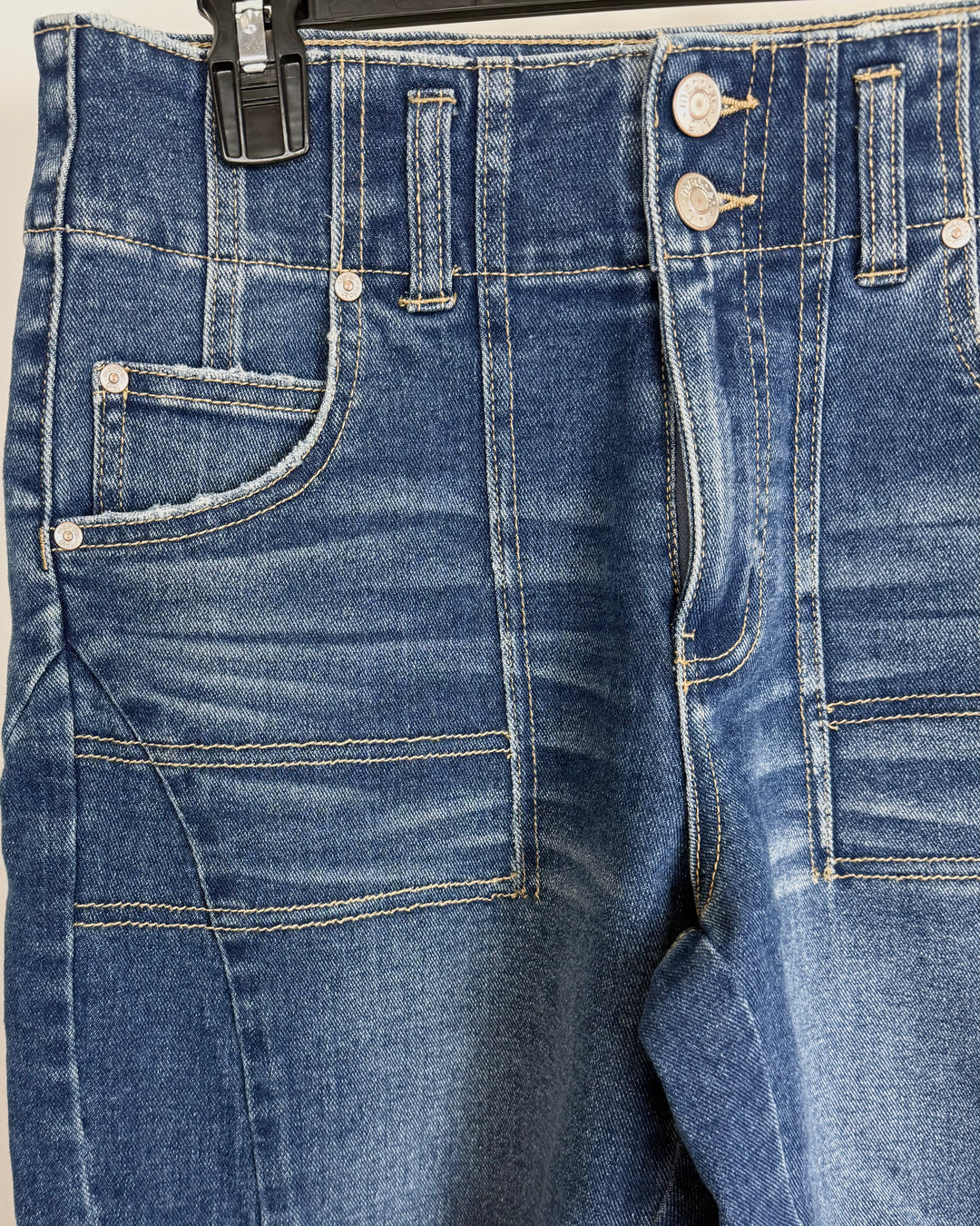 Dark Blue Denim Jorts - Size 6