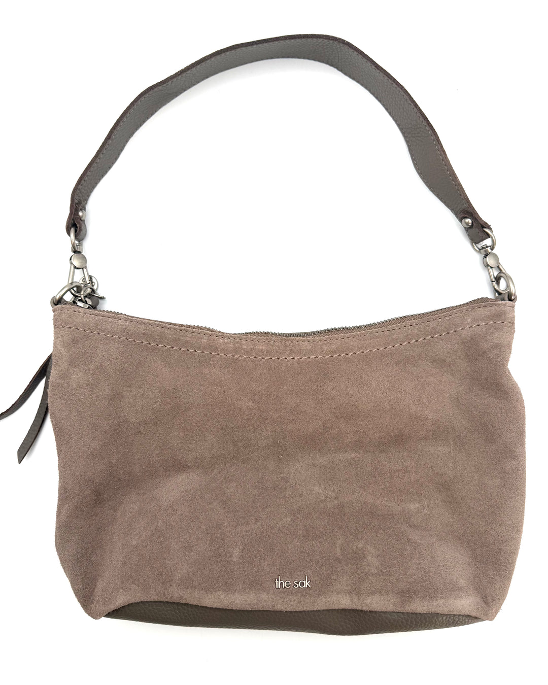 Mushroom Brown Suede Small Bag