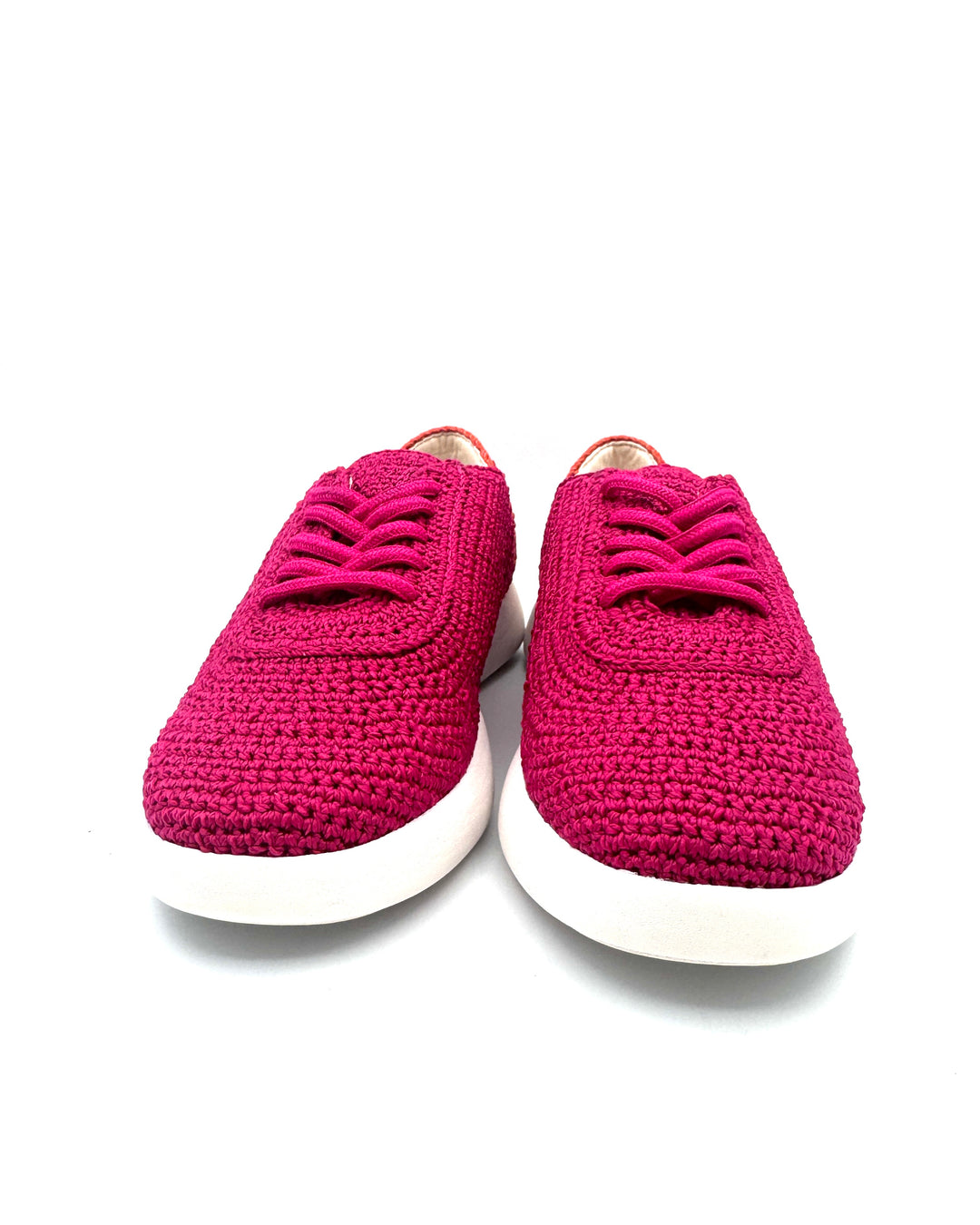Pink Crochet Sneakers - Size 6