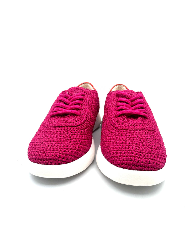 Pink Crochet Sneakers - Size 6