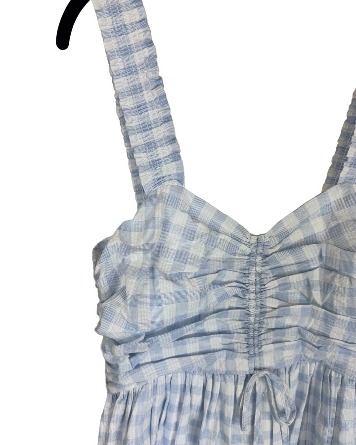 Blue and White Gingham Sundress - Size 4/6