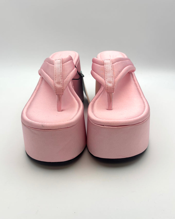 Cider Pink Wedge Sandals - Size 8