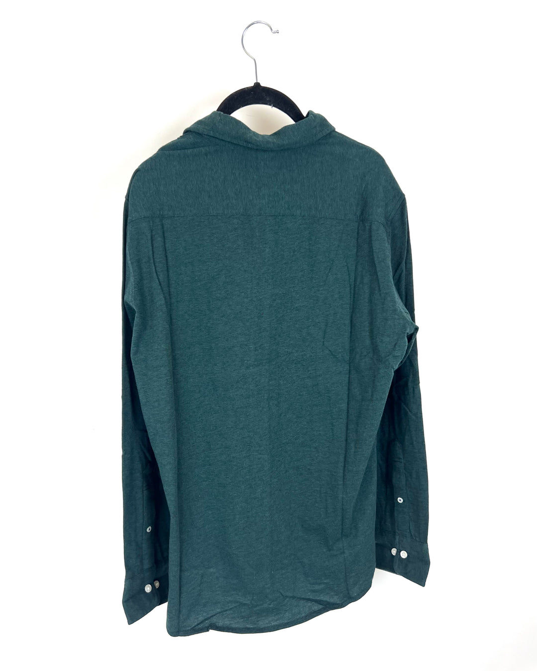 Dark Green Long Sleeve Button Down - Medium