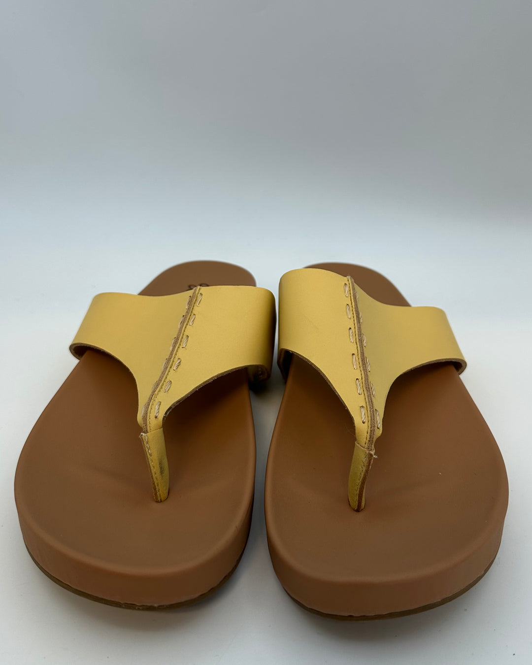 Pale Yellow Sandals - Size 10
