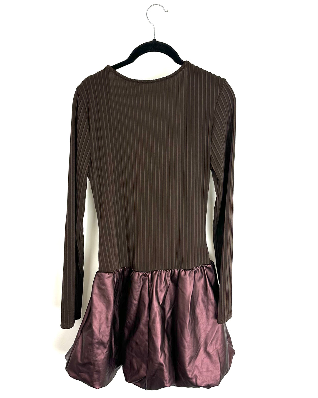 Micas Brown Bubble Skirt Dress - Medium