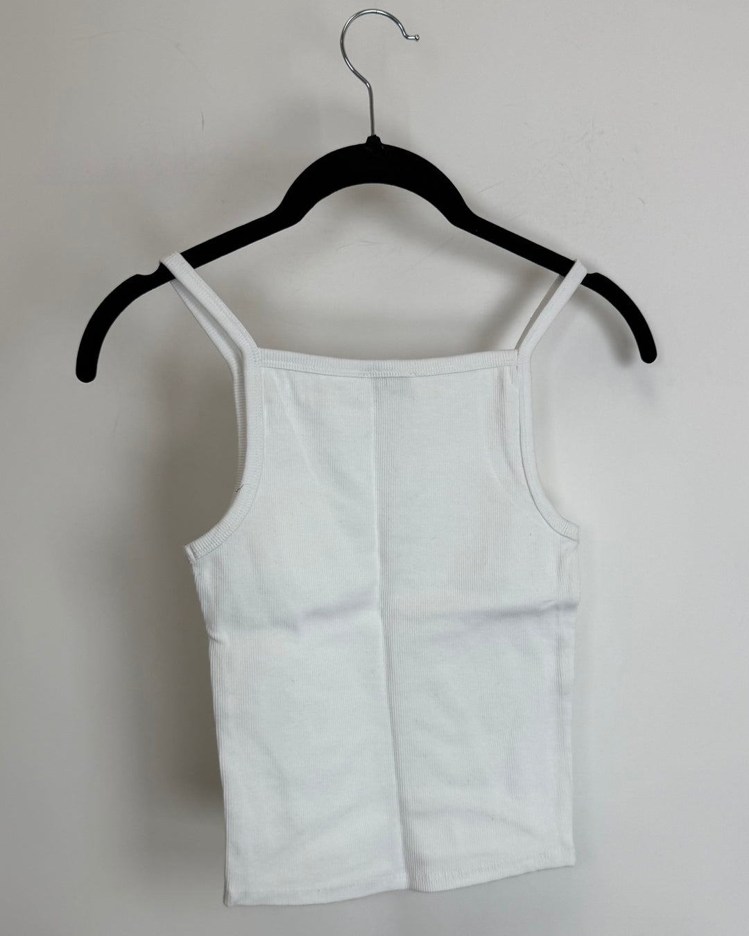 White Ribbed Tank Top - Size 00/0