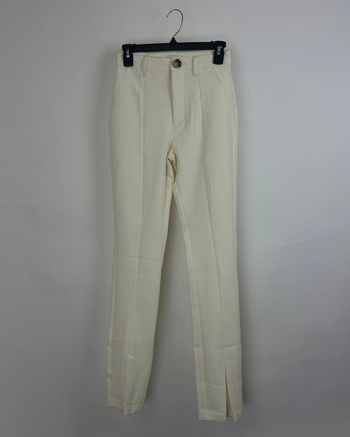 Danielle Bernstein Ivory Dress Pants - Size 0