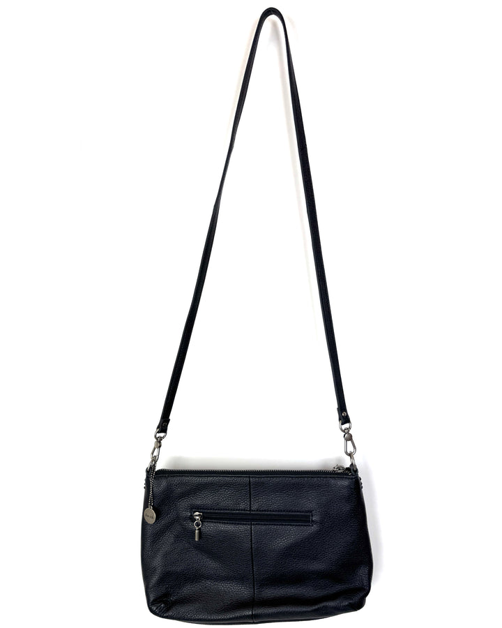 Black Leather Crossbody Bag