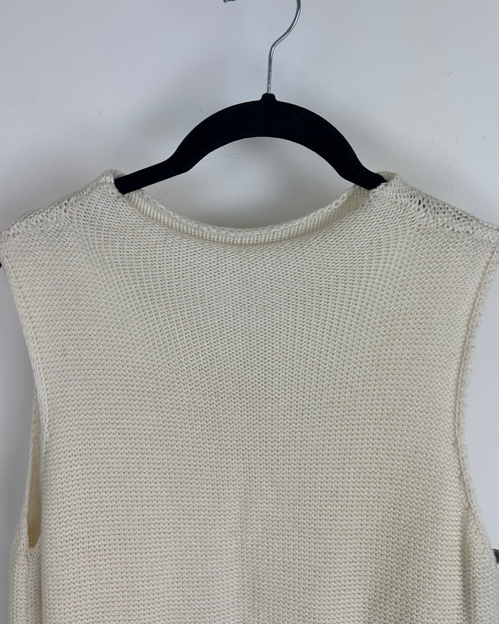 Cream Sweater Tank Top - Size 4/6
