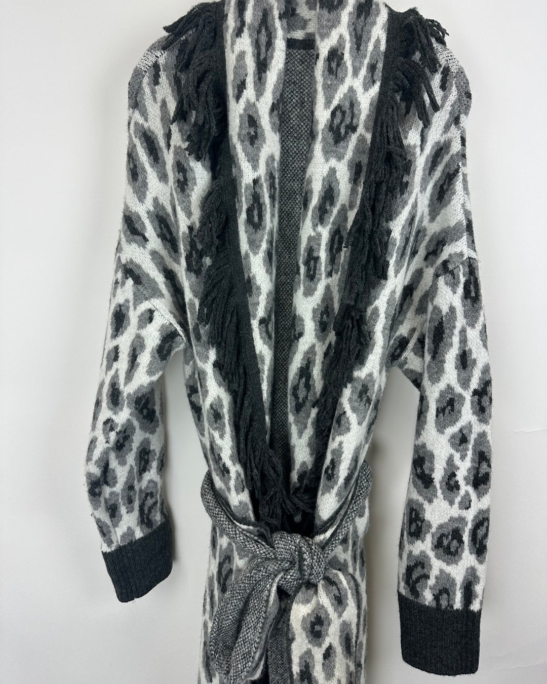 Long Fringe Sweater Cardigan - Size 6/8