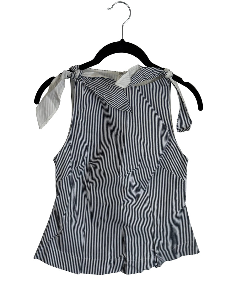 Blue & White Striped Top - Size 2/4