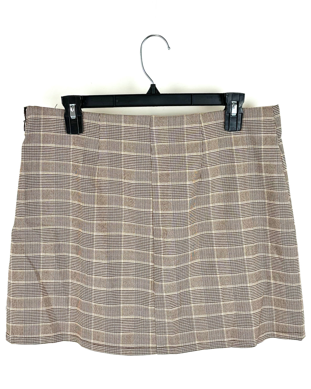 Tan Plaid Skirt - Medium and Extra Large