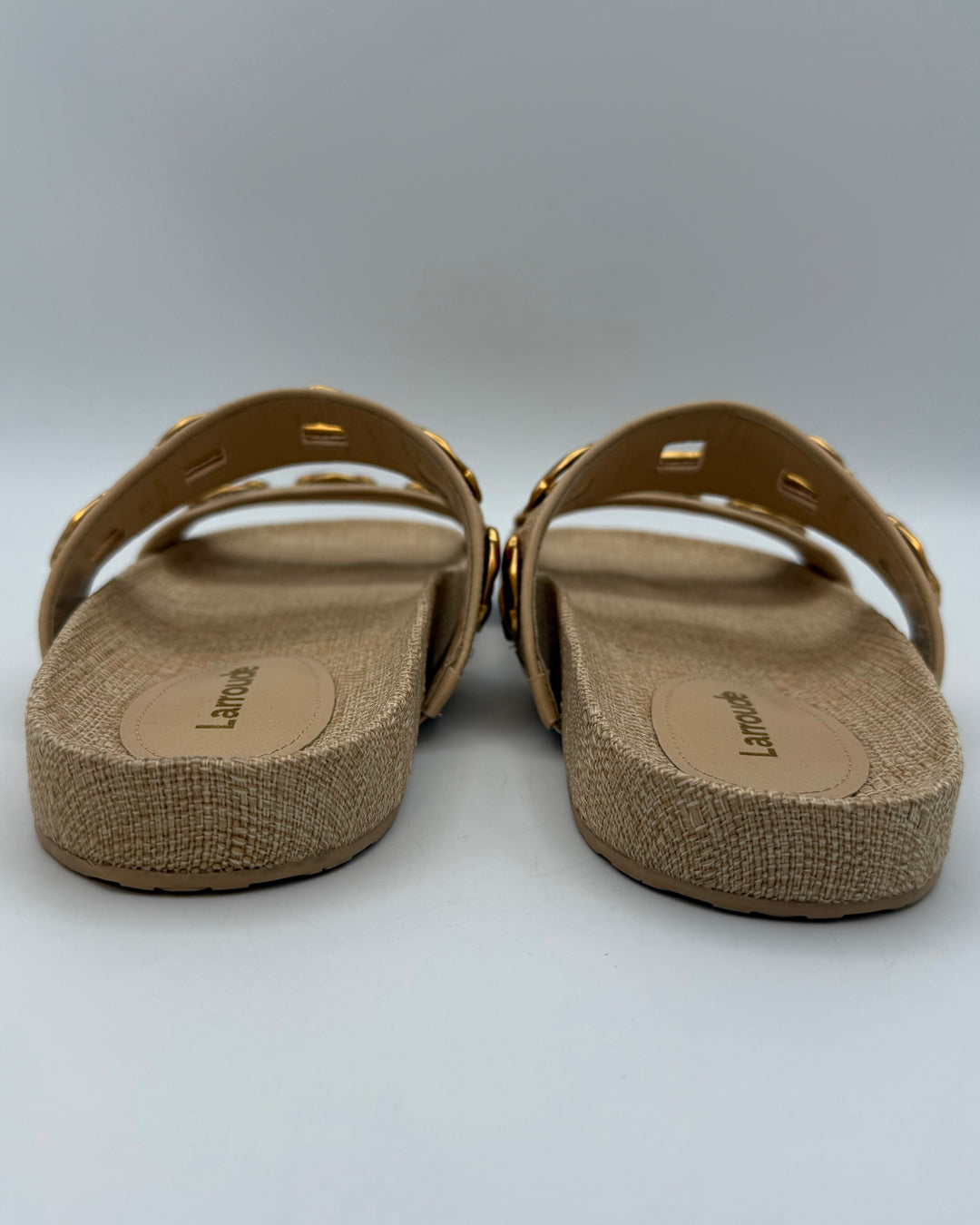 Raffia Slip On Sandals - Size 6.5