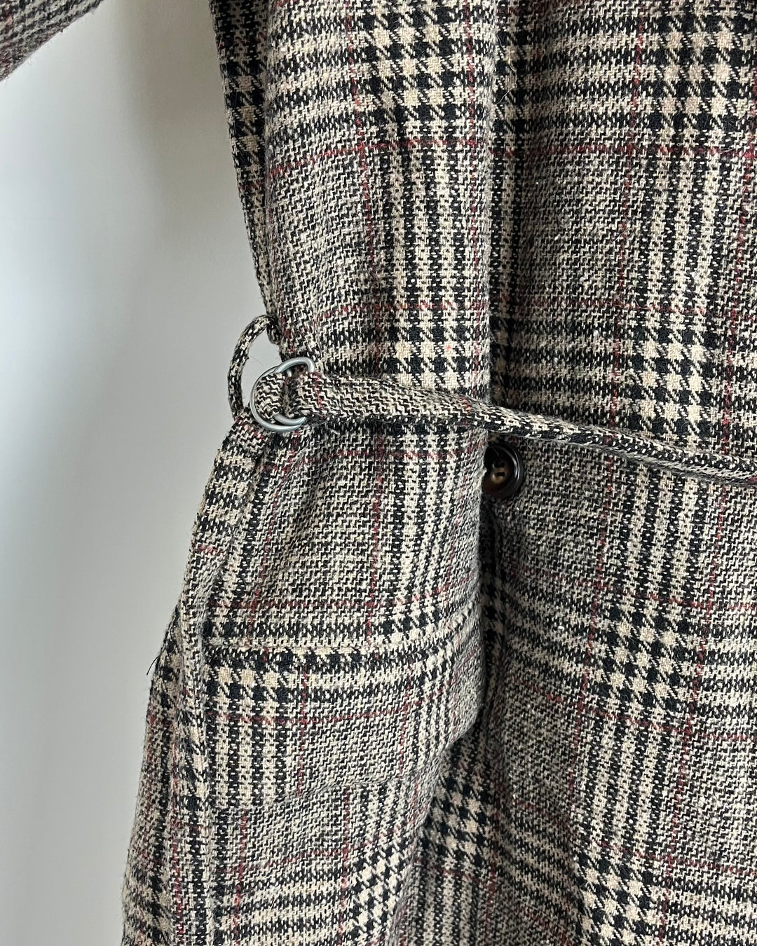 Brown Houndstooth and Plaid Blazer - Size 00/0