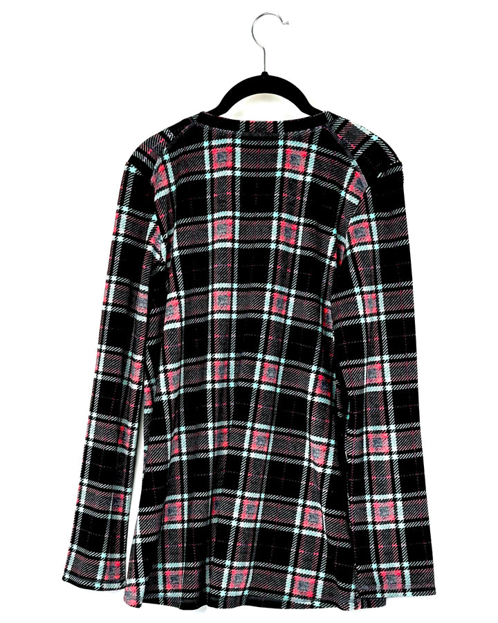 Multicolor Plaid Pajama Set - Size 10/12