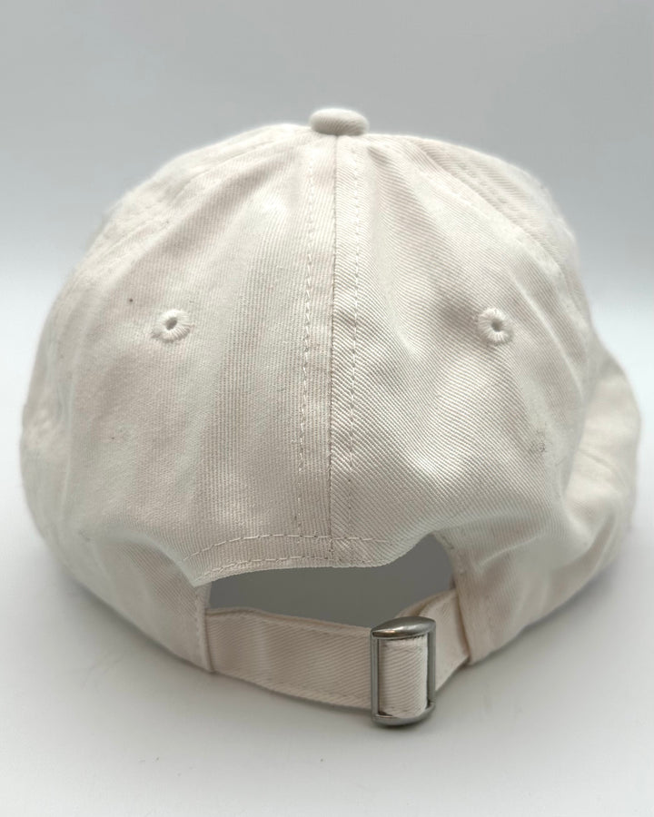 White & Red Rose Heart Baseball Hat - One Size