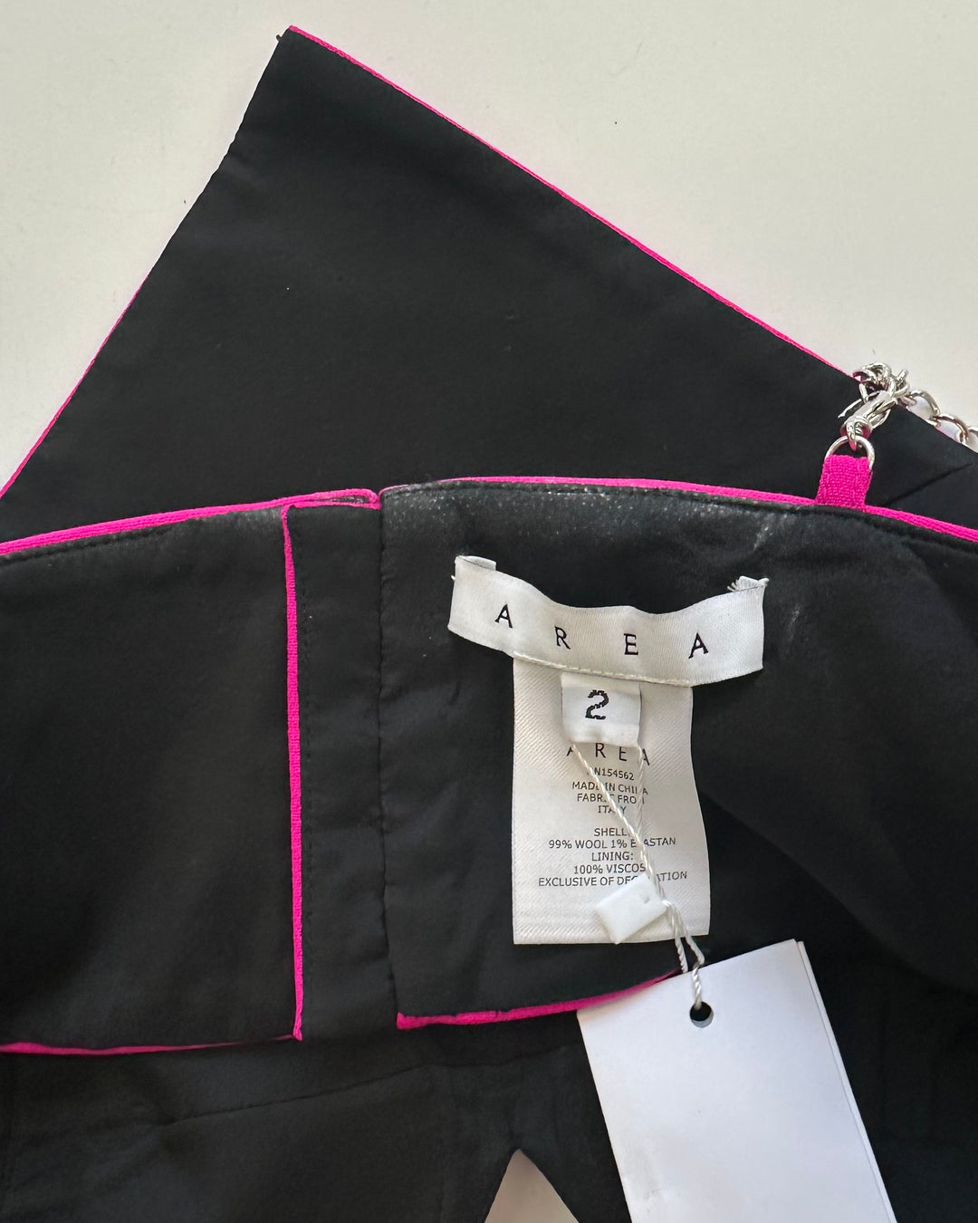 Bright Pink Heart Gem Stone Crop Top - Size 2