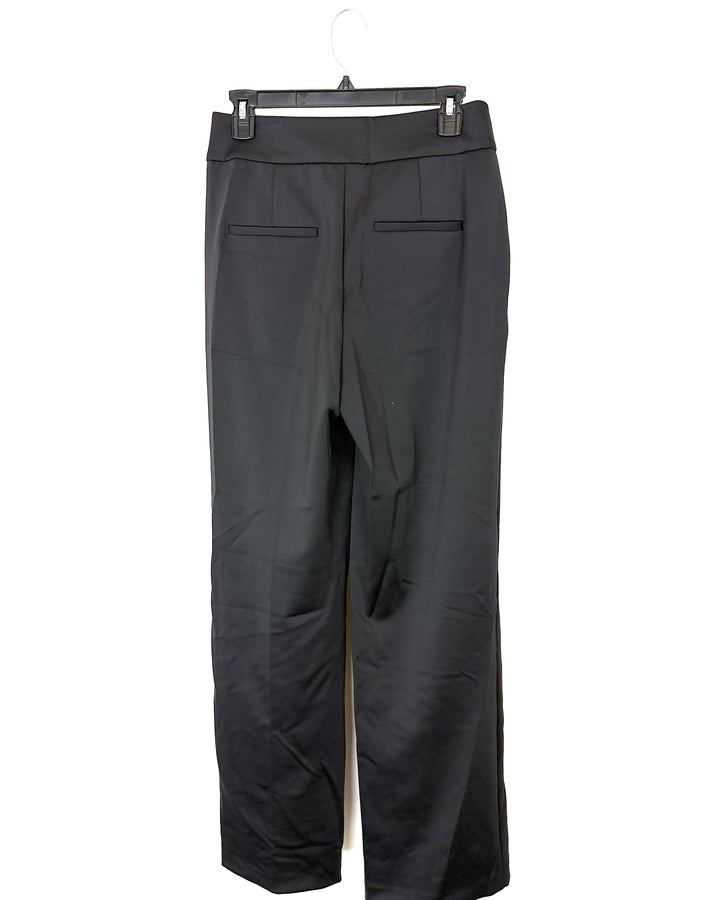 Black Wide Leg Trousers - Size 2/4