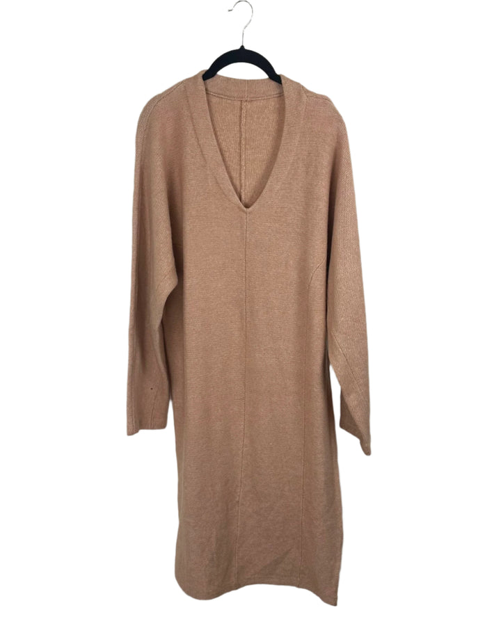 Peach Sweater Dress- Large