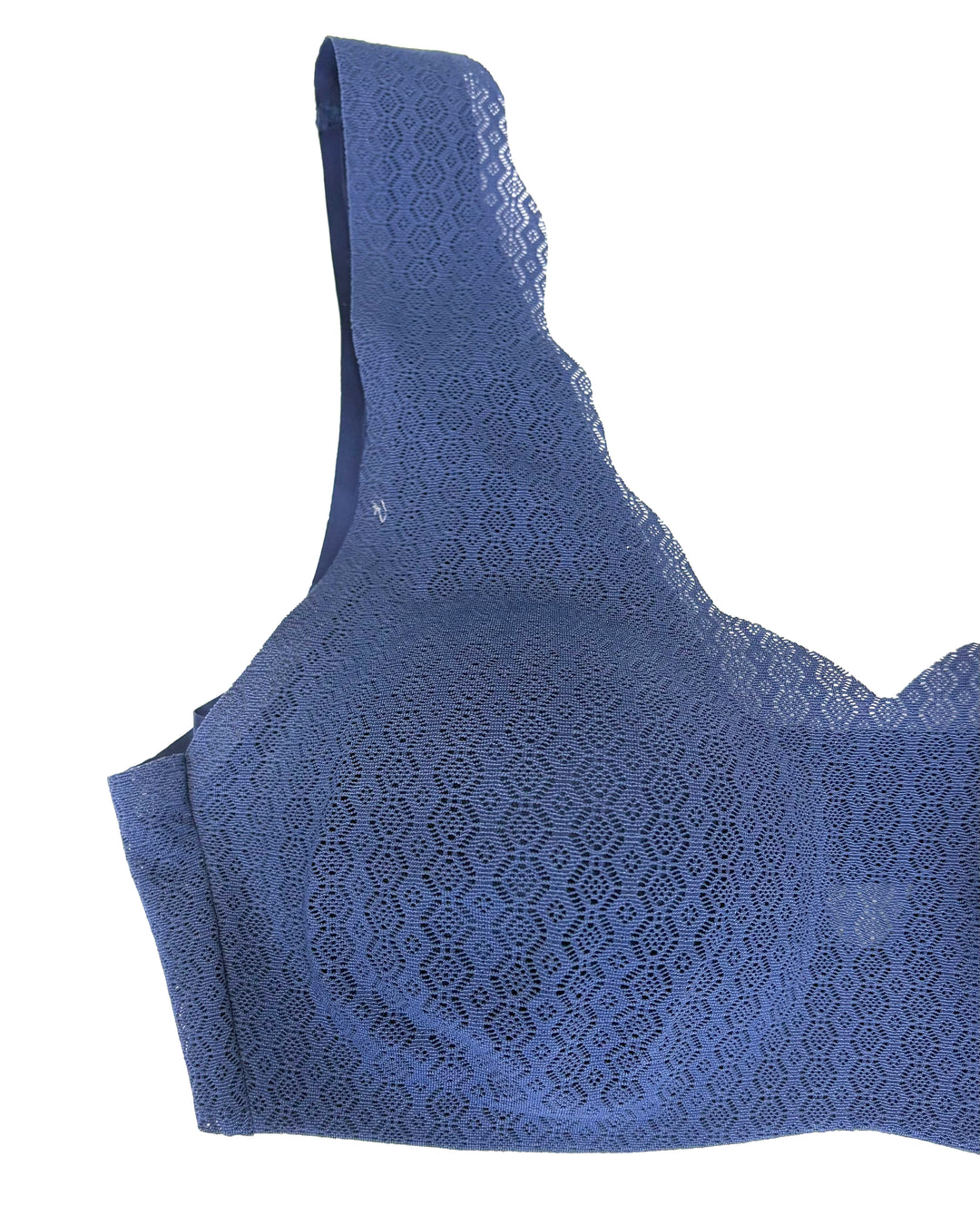 Oxford Blue Lace Bralette - Small