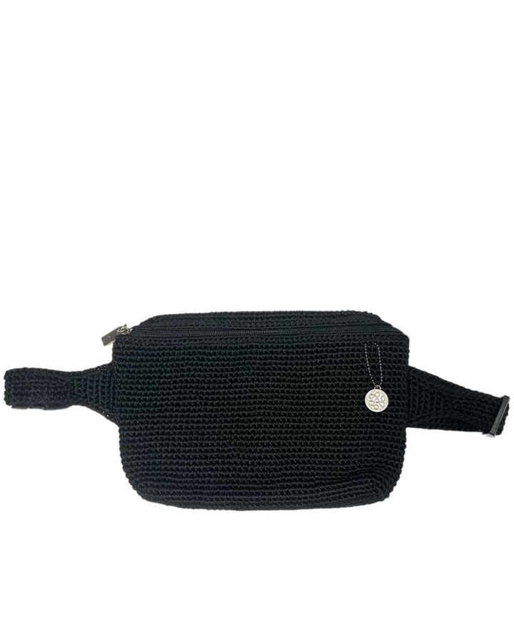 Black Crochet Belt Bag