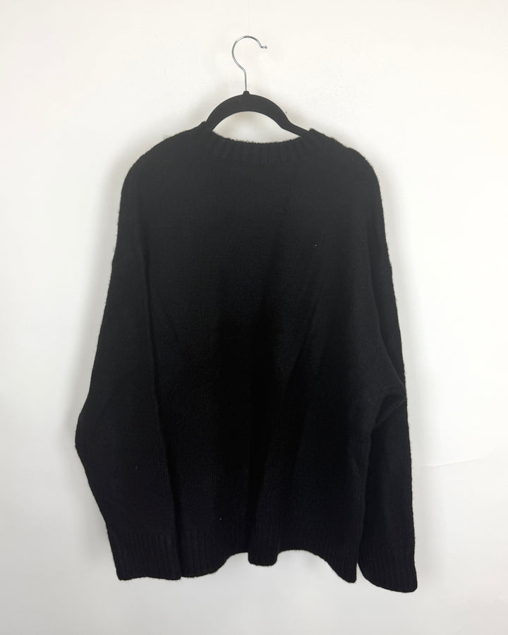 Black Stretchy Sweater - Size 8/10