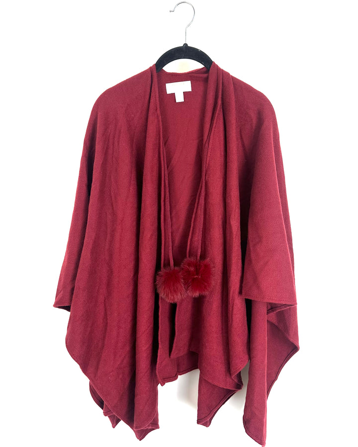Burgundy Shawl - One Size