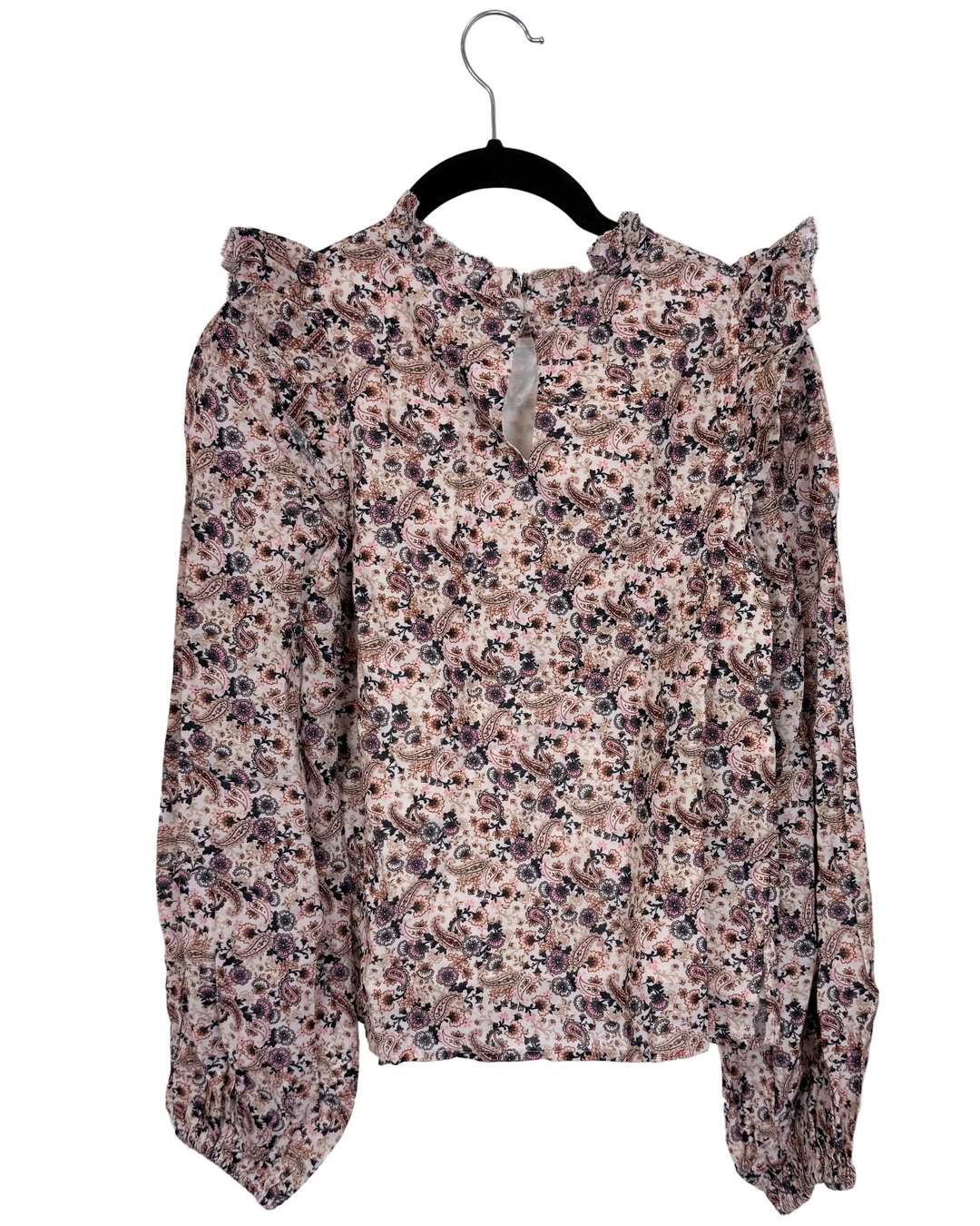 Floral Ruffle Blouse - Size 0/2