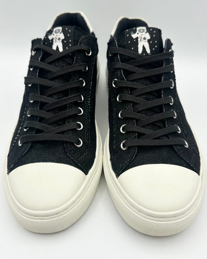 MENS Black Denim Sneaker - Size 7.5