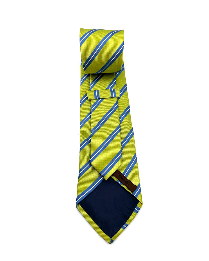 MENS Green & Blue Stripe Tie