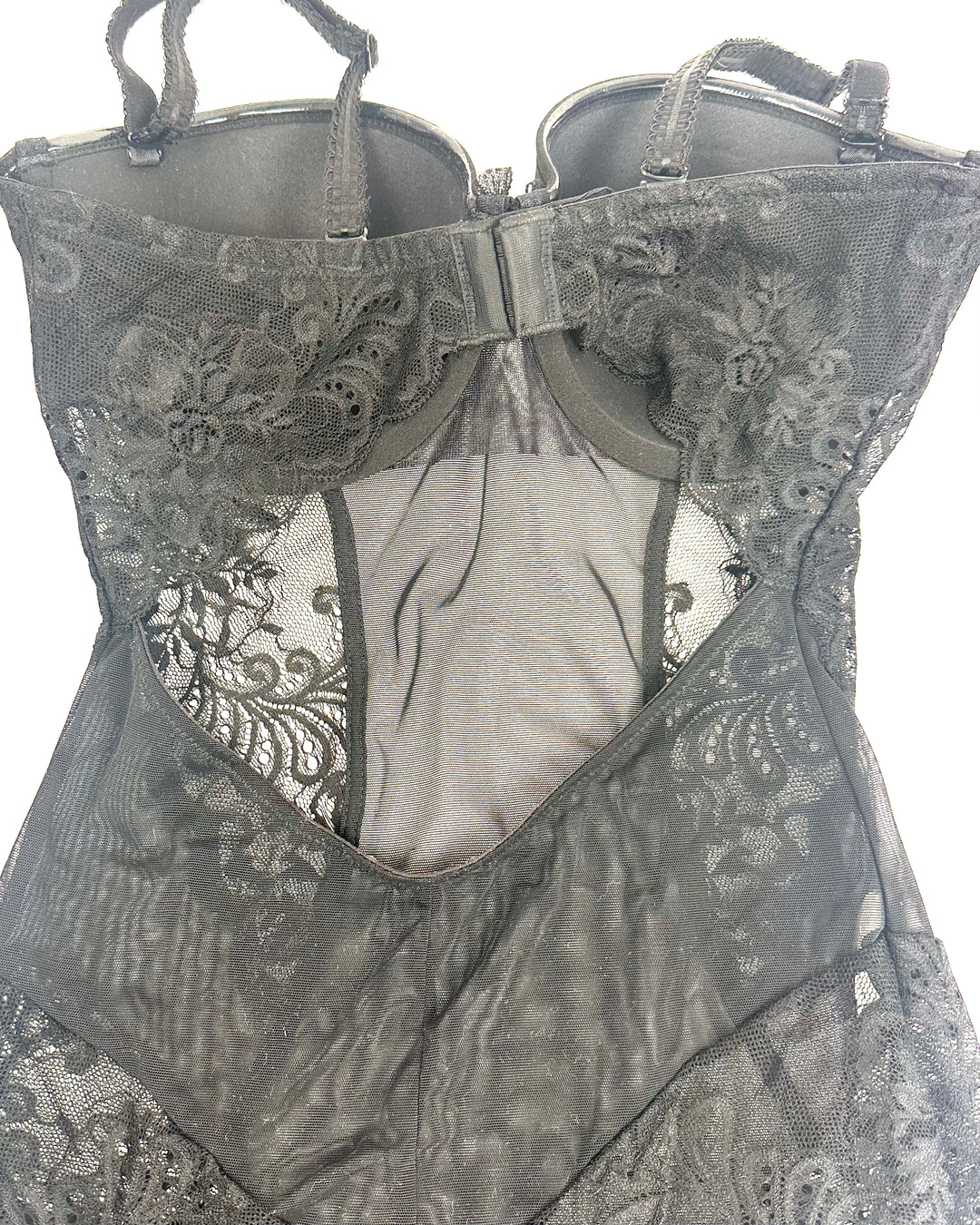 Black Lace Lingerie Bodysuit - 34D