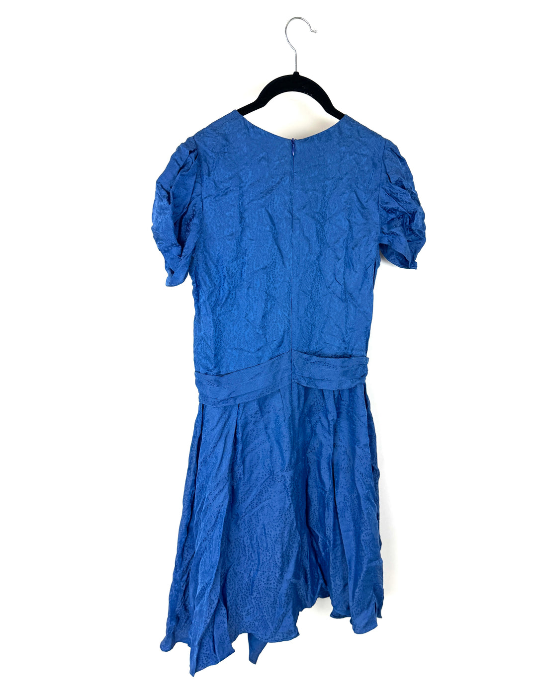 Blue Pattern Short Sleeve Dress - Size 4/6