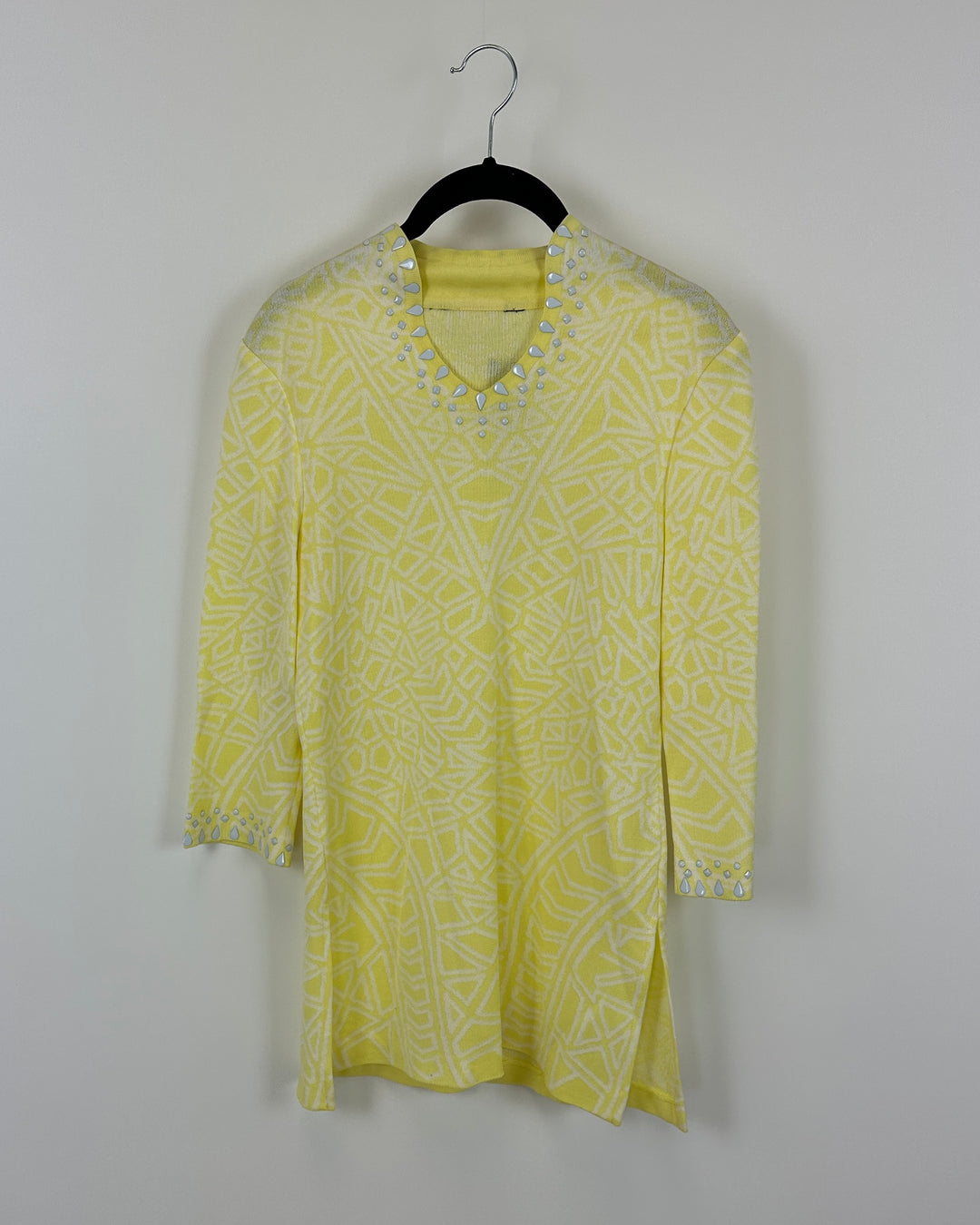 Yellow And White Knit Tunic - Size 2-4