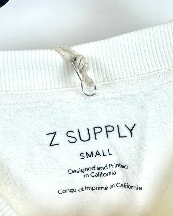 Health is Wealth Cream Crewneck - Small