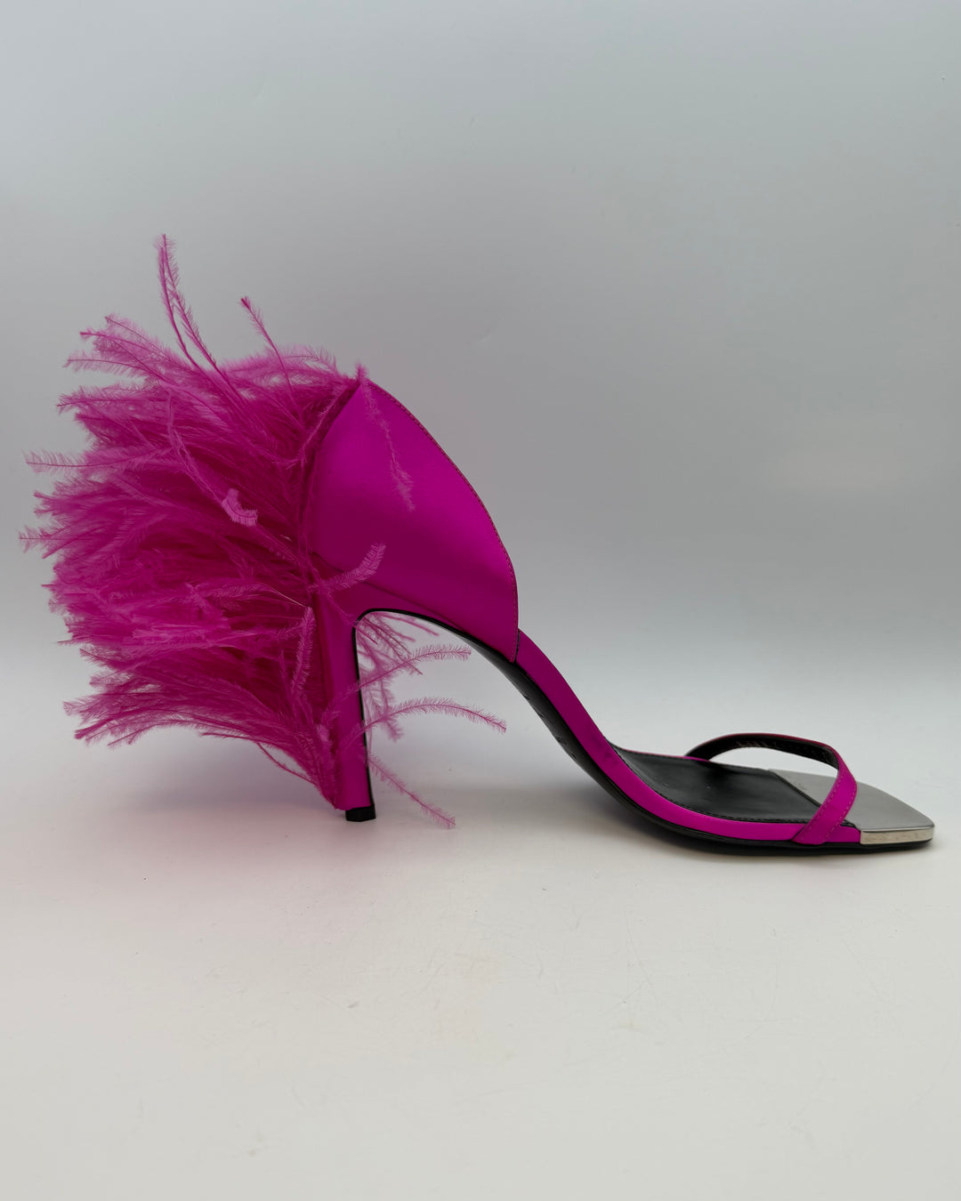 Hot Pink Feather Heels - Size 38 and 40