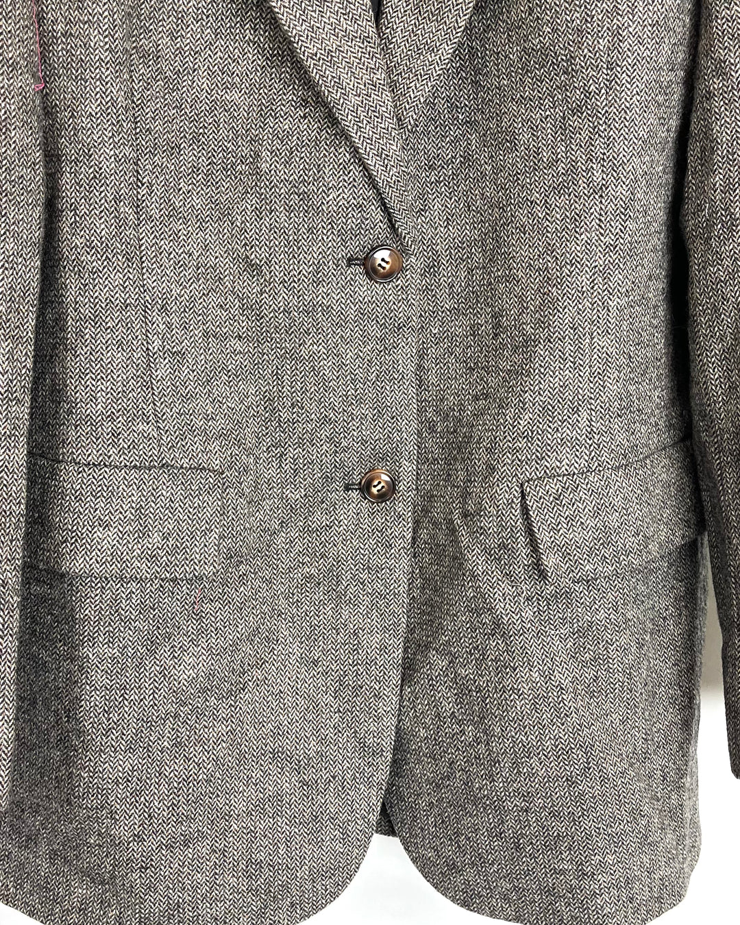 Brown Textured Coat - Size 4/6